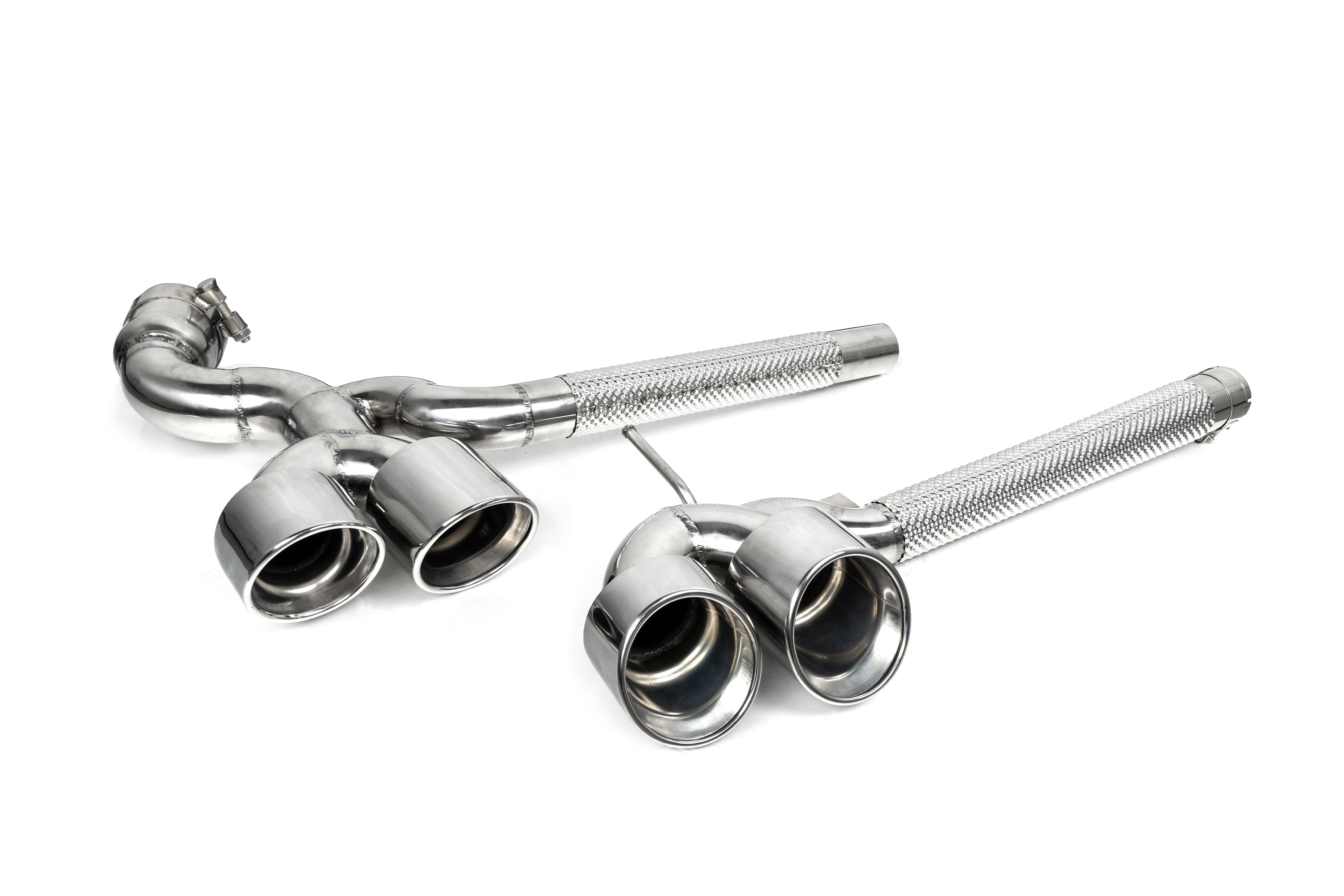 BMW X3 30i xDrive G45 2025-ON with Aftermarket Parts - Axle-back Exhaust Quad Exit Tips Conversion Stainless Steel / Carbon Fiber from Aero Republic