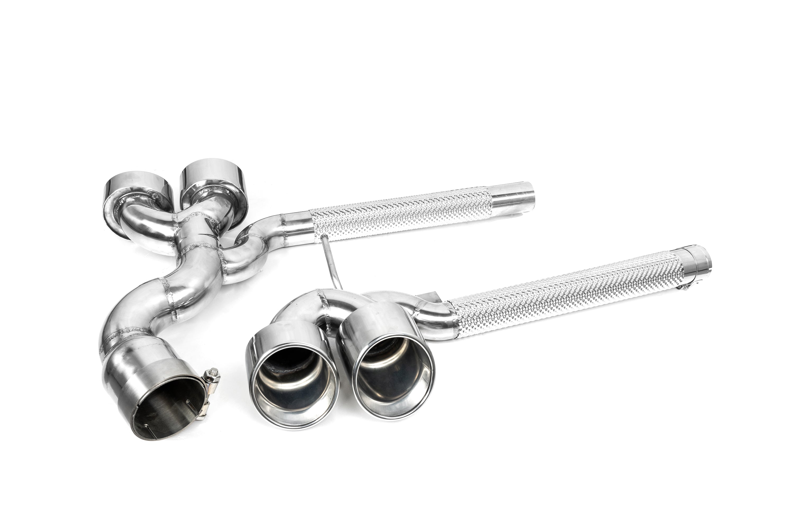 BMW X3 30i xDrive G45 2025-ON with Aftermarket Parts - Axle-back Exhaust Quad Exit Tips Conversion Stainless Steel / Carbon Fiber from Aero Republic