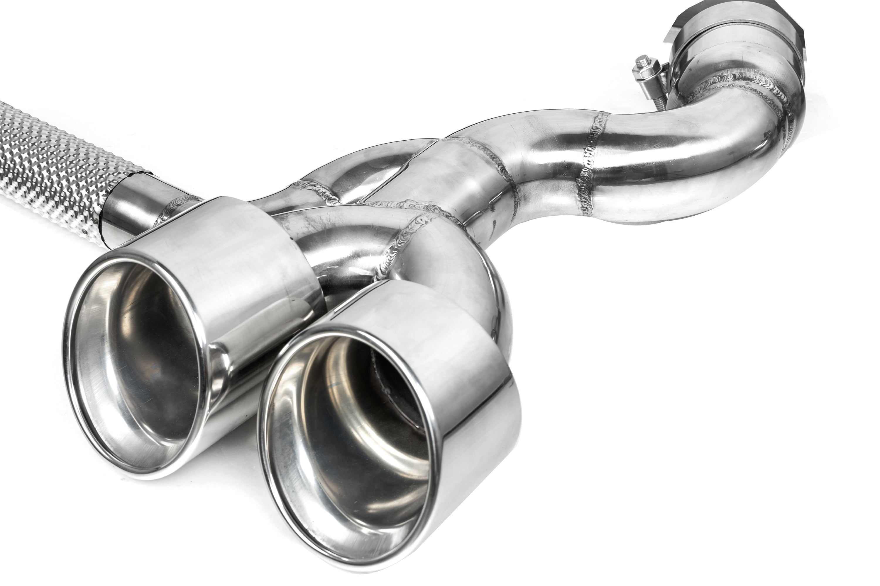 BMW X3 30i xDrive G45 2025-ON with Aftermarket Parts - Axle-back Exhaust Quad Exit Tips Conversion Stainless Steel / Carbon Fiber from Aero Republic
