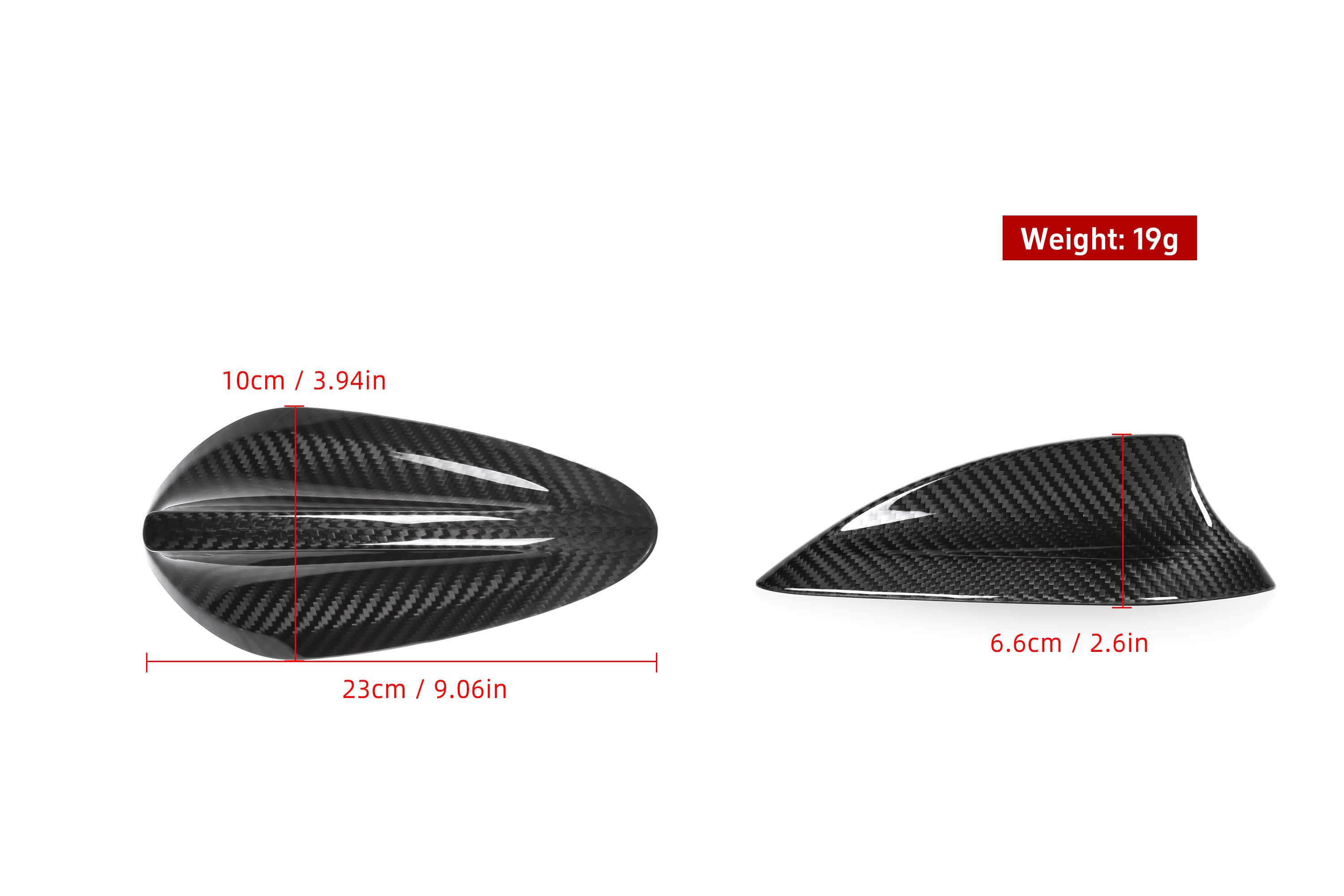 BMW M3 M4 G80 G82 2021 2022 2023 (verify fitment first) with Aftermarket Parts - Antenna Shark Fin Trim Cover Carbon Fiber from Aero Republic