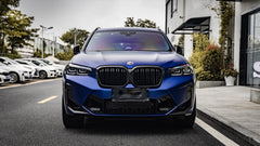 BMW X3 M40 s/x Drive 340 G01 LCI 2022 2023 2024 & X4 M40 xDrive 30 G02 LCI 2022 2023 2024 with Aftermarket Parts - Dual Slat Front Kidney Grill Pre-preg Carbon Fiber from Aero Republic