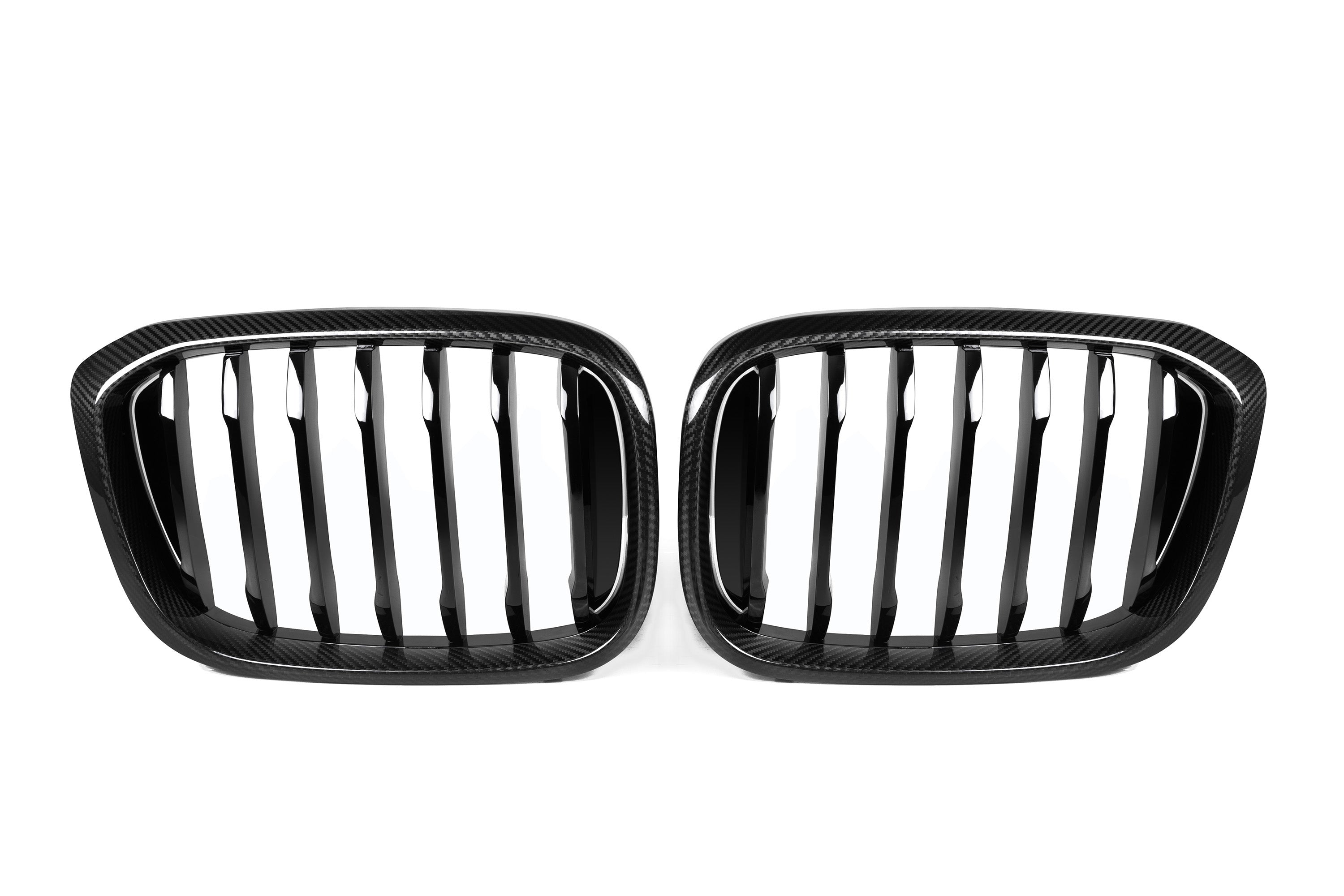 BMW X3 M40 s/x Drive 340 G01 Pre-LCI 2019 2020 2021 & X4 M40 xDrive 30 G02 Pre-LCI 2019 2020 2021 with Aftermarket Parts - Single Slat Front Kidney Grill Pre-preg Carbon Fiber from Aero Republic