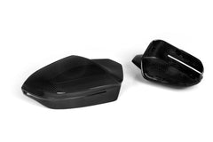 BMW X3 M50i/30i xDrive G45 2025-ON (Left & Right Hand Drive) with Aftermarket Parts - M5 Style Mirror Caps Dry Pre-preg&nbsp;Carbon Fiber from Aero Republic