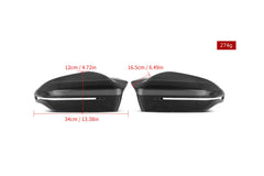 BMW X3 M50i/30i xDrive G45 2025-ON (Left & Right Hand Drive) with Aftermarket Parts - M5 Style Mirror Caps Dry Pre-preg&nbsp;Carbon Fiber from Aero Republic