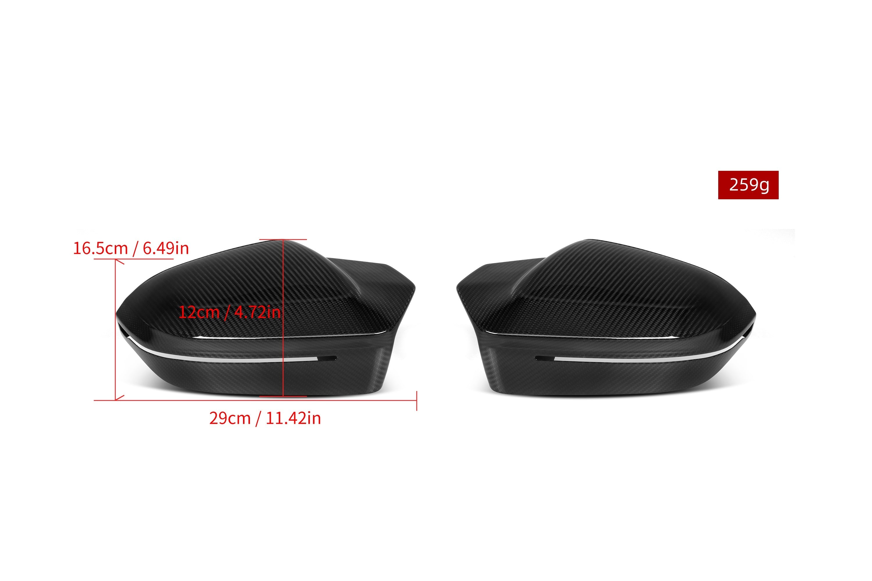 BMW X3 M50i/30i xDrive G45 2025-ON (Left & Right Hand Drive) with Aftermarket Parts - M5 Style Mirror Caps Dry Pre-preg&nbsp;Carbon Fiber from Aero Republic