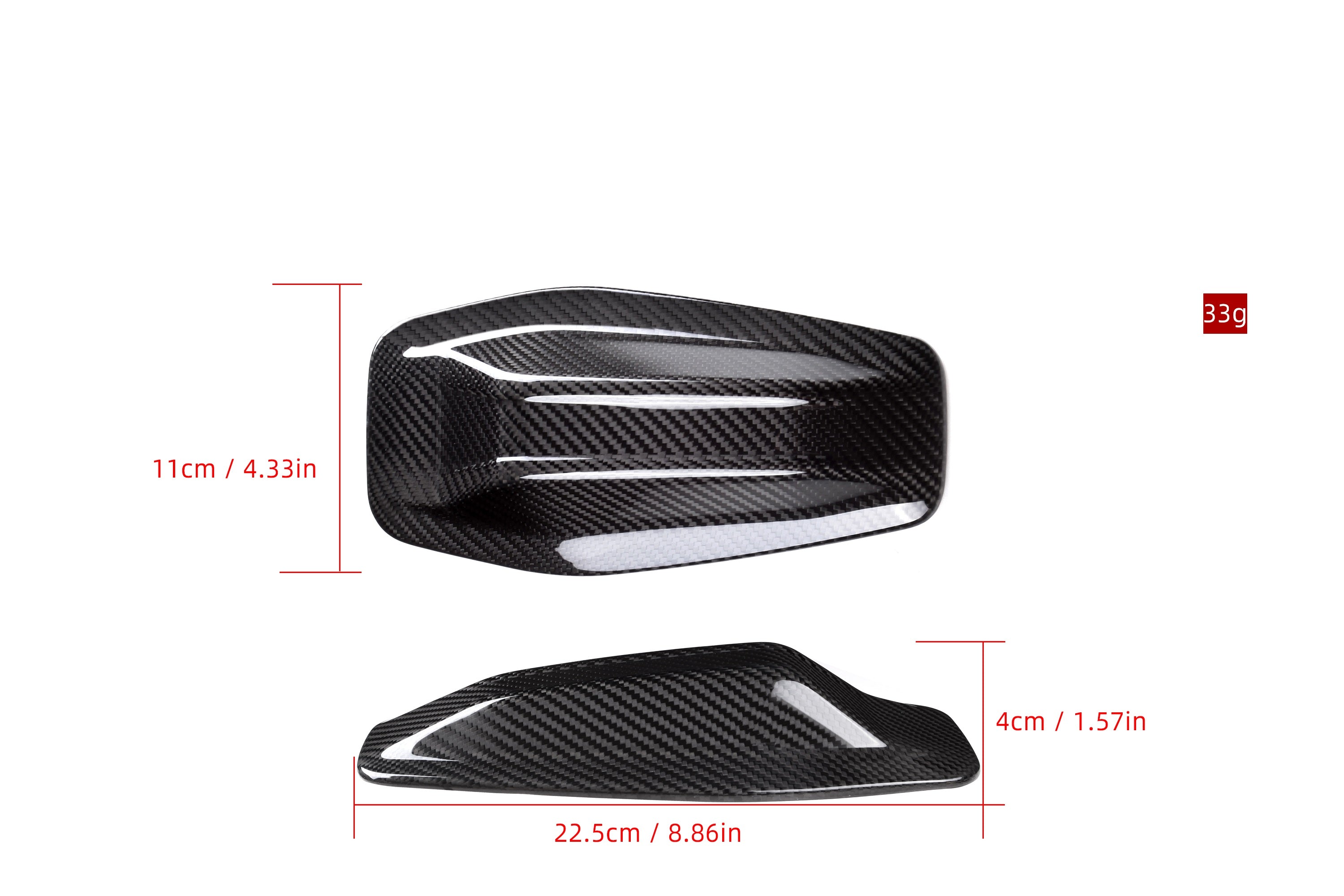 BMW X3 M50i/30i xDrive G45 2025-ON with Aftermarket Parts - OEM Style Antenna Trim Cover Dry Pre-preg Carbon Fiber from Aero Republic