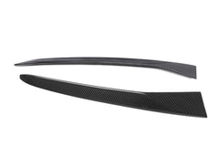BMW X4M X4MC F98 & X4 G02 (Fits Both Pre-LCI & LCI) 2019-ON with Aftermarket Parts - MP Style Rear Window Side Louvers Spoiler Pre-preg Carbon Fiber from Aero Republic