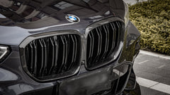 BMW X5 G05 M50i x/s Drive 40i Pre-LCI 2019 2020 2021 2022 2023 with Aftermarket Parts - Dual Slat Front Kidney Grill Pre-preg Carbon Fiber from Aero Republic