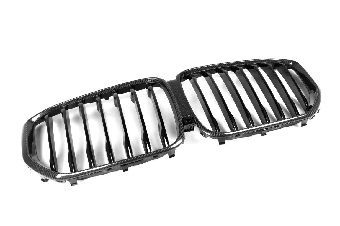 BMW X5 G05 M50i x/s Drive 40i Pre-LCI 2019 2020 2021 2022 2023 with Aftermarket Parts - Single Slat Front Kidney Grill Pre-preg Carbon Fiber from Aero Republic