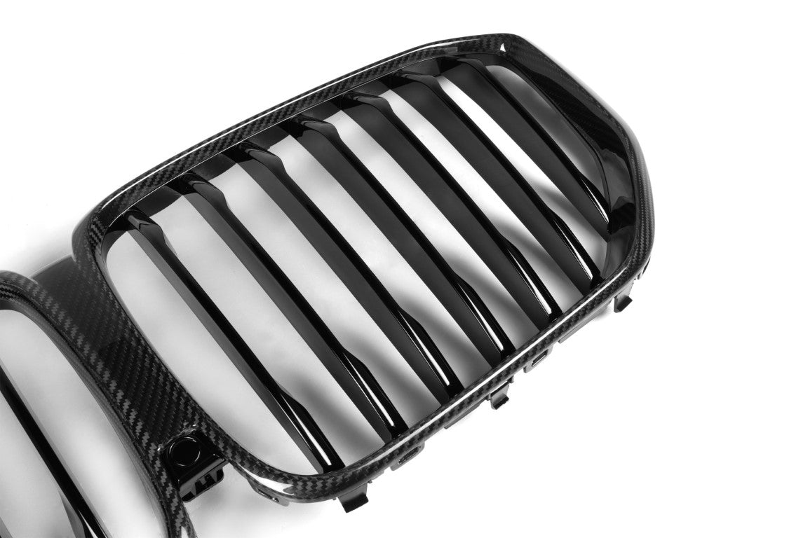 BMW X5 G05 M50i x/s Drive 40i Pre-LCI 2019 2020 2021 2022 2023 with Aftermarket Parts - Single Slat Front Kidney Grill Pre-preg Carbon Fiber from Aero Republic