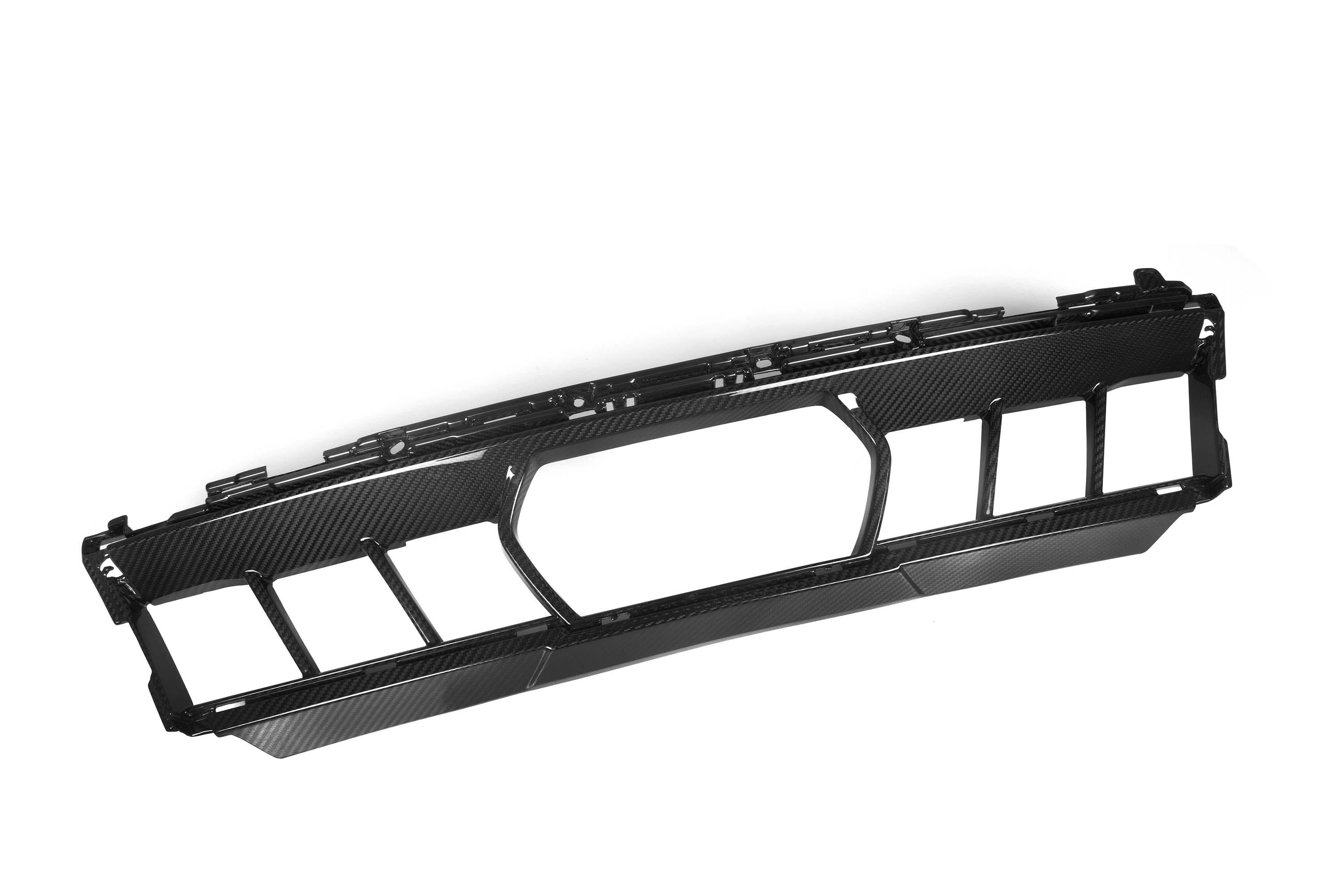 BMW X5 M60i s/x Drive 40i xDrive 50e G05 LCI 2024-ON with Aftermarket Parts - OE Style Front Bumper Center Intake Vent Valences Trim Carbon Fiber from Aero Republic