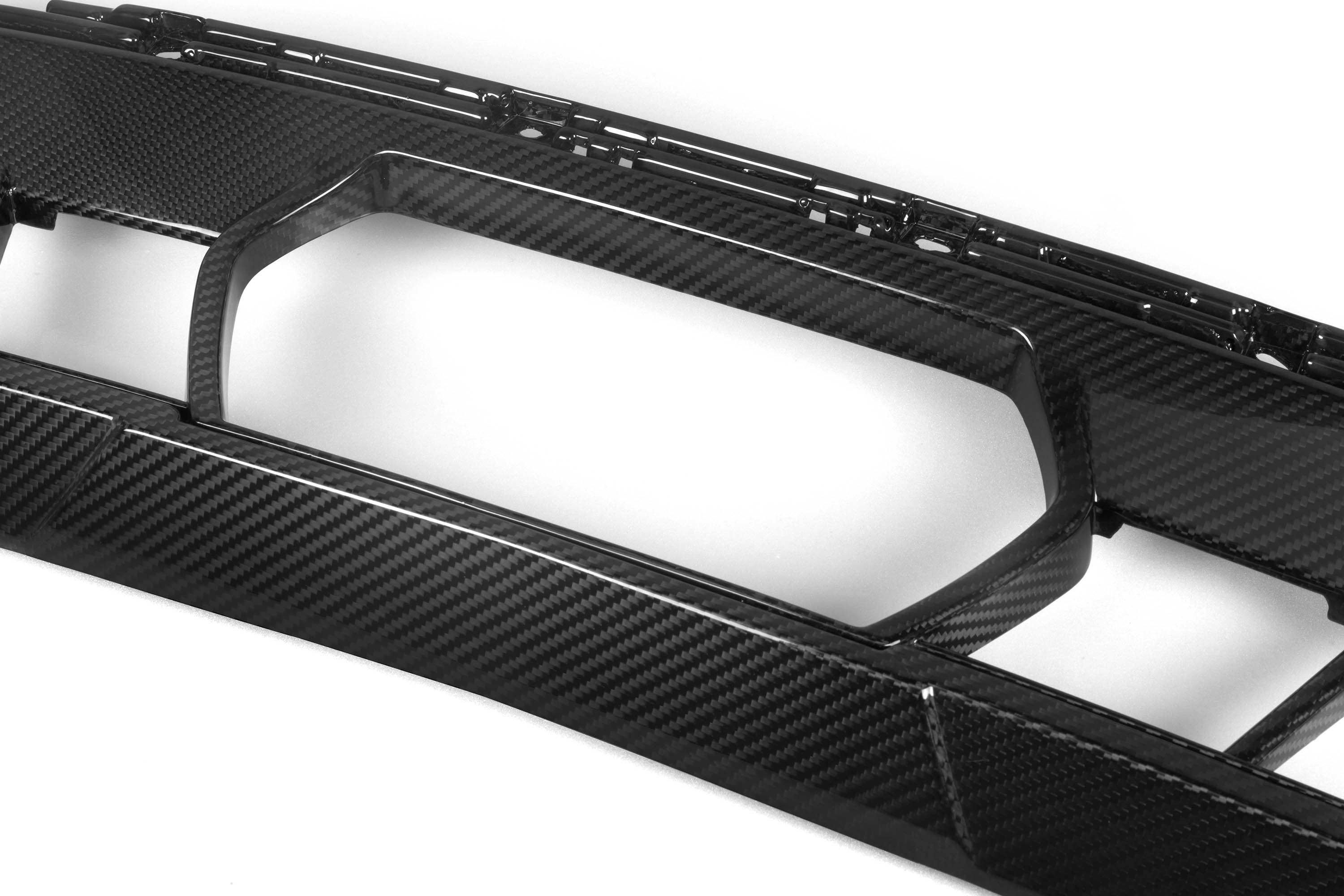 BMW X5 M60i s/x Drive 40i xDrive 50e G05 LCI 2024-ON with Aftermarket Parts - OE Style Front Bumper Center Intake Vent Valences Trim Carbon Fiber from Aero Republic