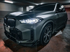 BMW X5 M60i s/x Drive 40i xDrive 50e G05 LCI 2024-ON with Aftermarket Parts - MP Style Front Bumper Side Vent Valences Trim?Carbon Fiber from Aero Republic