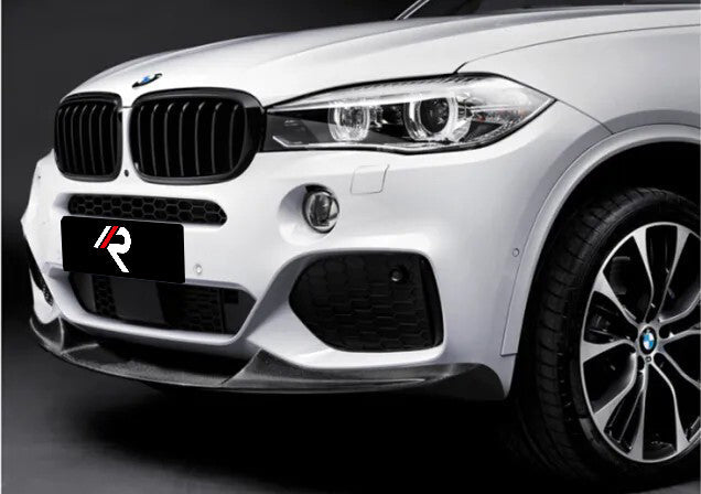 BMW X5 xDrive50i eDrive F15 (Both Fits Pre-LCI & LCI) 2014 2015 2016 2017 2018 & X6 M50d xDrive50i s/xDrive35i xDrive40d xDrive30d F16 (Both Fits Pre-LCI & LCI) 2015 2016 2017 2018 2019 with Aftermarket Parts - MP M Performance Style Front Lip Carbon Fiber from Aero Republic
