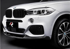 BMW X5 xDrive50i eDrive F15 (Both Fits Pre-LCI & LCI) 2014 2015 2016 2017 2018 & X6 M50d xDrive50i s/xDrive35i xDrive40d xDrive30d F16 (Both Fits Pre-LCI & LCI) 2015 2016 2017 2018 2019 with Aftermarket Parts - MP M Performance Style Front Lip Carbon Fiber from Aero Republic