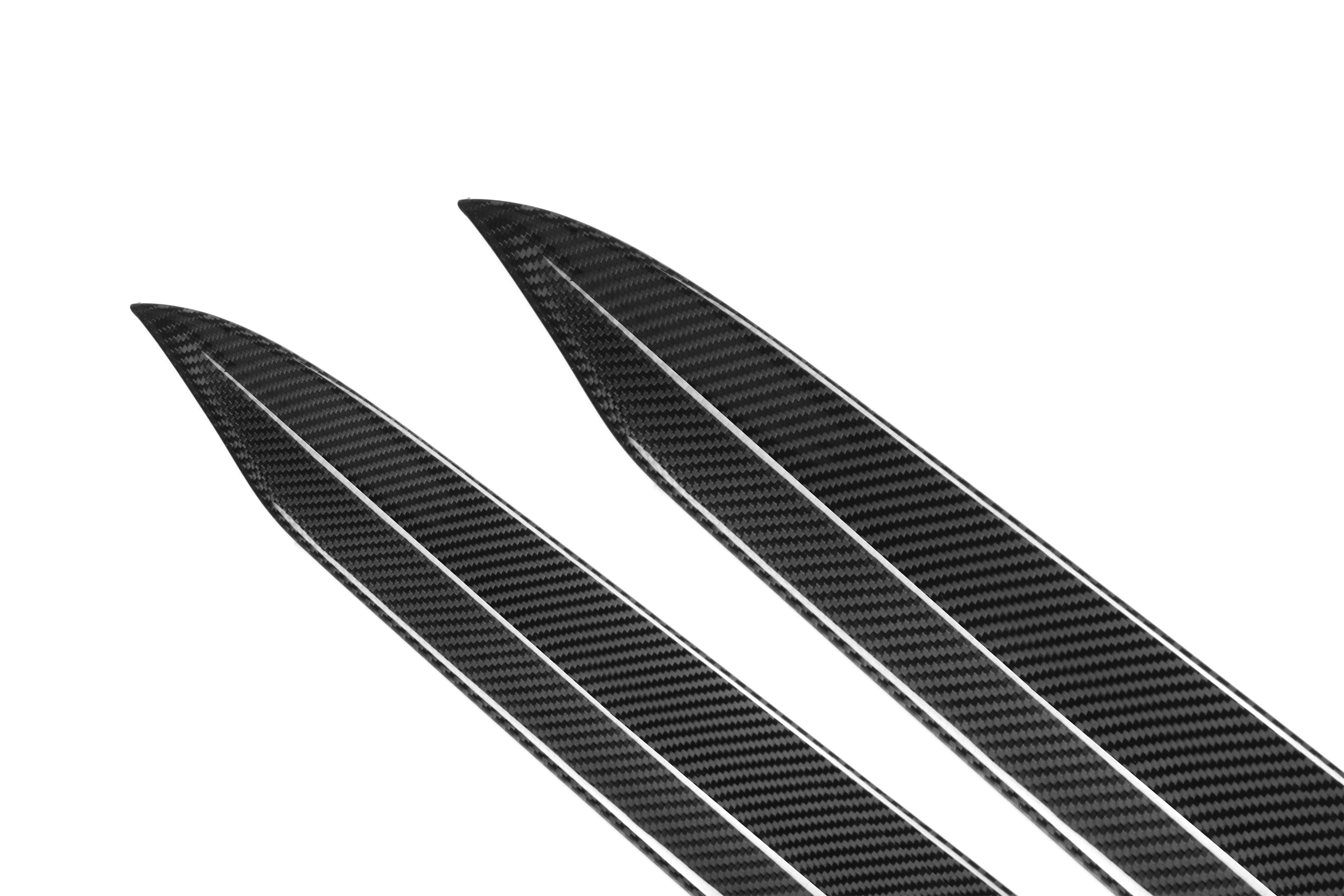 BMW X6 G06 & X6M X6MC F96 (Fits Both Pre-LCI & LCI) 2020-ON with Aftermarket Parts - MP Style Rear Window Fins Side Louvers Dry Pre-preg Carbon Fiber from Aero Republic