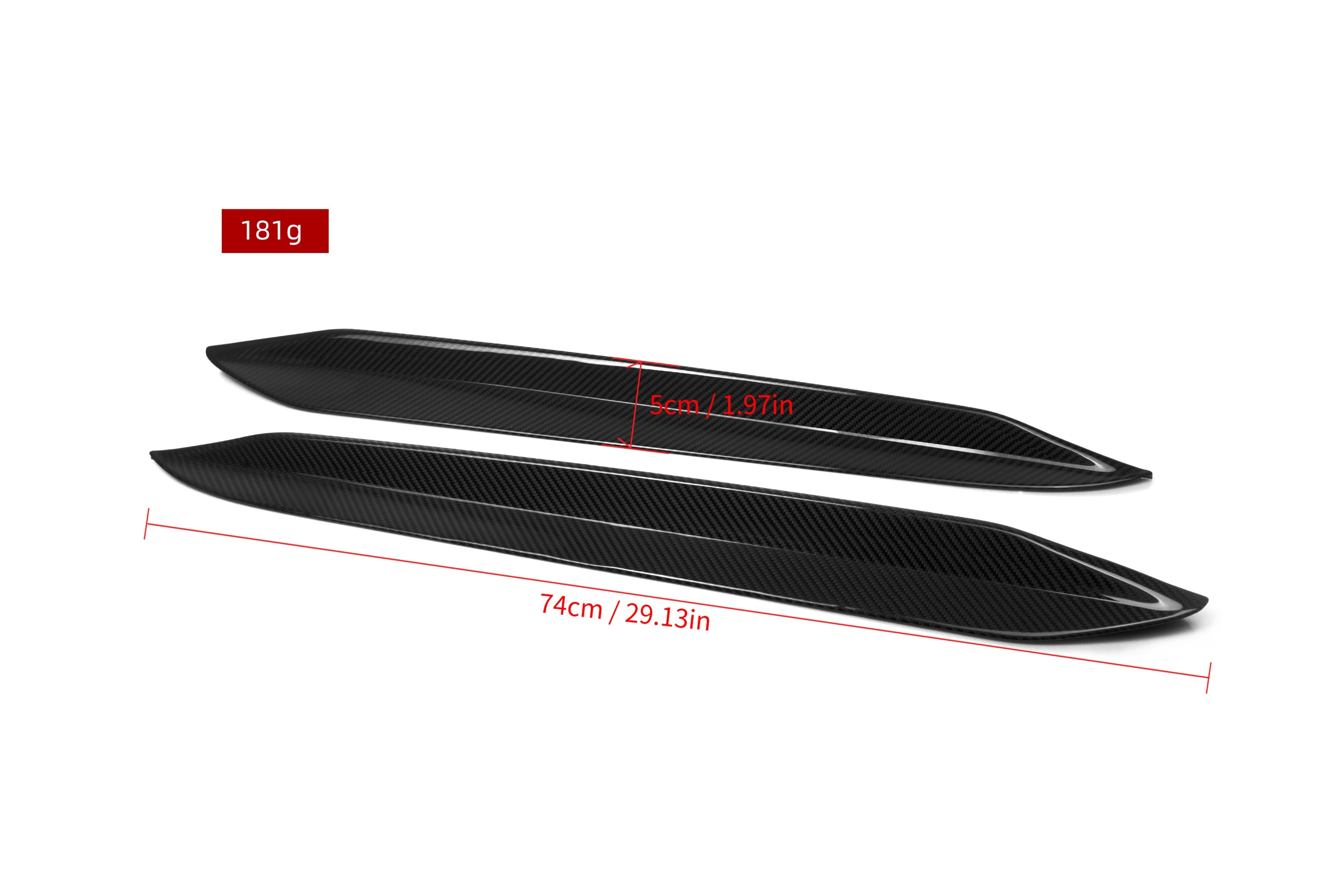 BMW X6 G06 & X6M X6MC F96 (Fits Both Pre-LCI & LCI) 2020-ON with Aftermarket Parts - MP Style Rear Window Fins Side Louvers Dry Pre-preg Carbon Fiber from Aero Republic