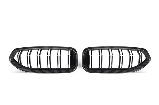 BMW Z4 M40 / sDrive30 G29 2019 2020 2021 2022 2023 2024 with Aftermarket Parts - Dual Slat Front Kidney Grill Pre-preg Carbon Fiber from Aero Republic