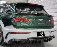 Bentley Bentayga V8 W12 with Aftermarket Parts - M Style Rear Bumper Pre-preg Carbon Fiber / FRP from?Aero Republic