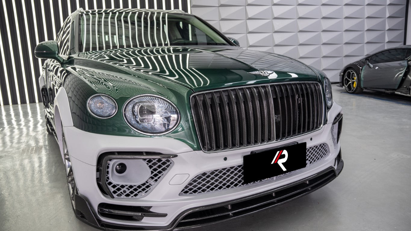  Upgrade Your Bentley Bentayga V8 W12 with Aftermarket Parts - M Style Grill Carbon Fiber from Aero Republic