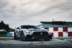 Mercedes Benz AMG GT GTS C190 2015 2016 2017 Pre-Facelift with Aftermarket Parts - RT Style Front Lip Carbon Fiber from Aero Republic