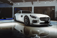 Mercedes Benz AMG GT GTS C190 2015 2016 2017 Pre-Facelift with Aftermarket Parts - RT Style Front Lip Carbon Fiber from Aero Republic