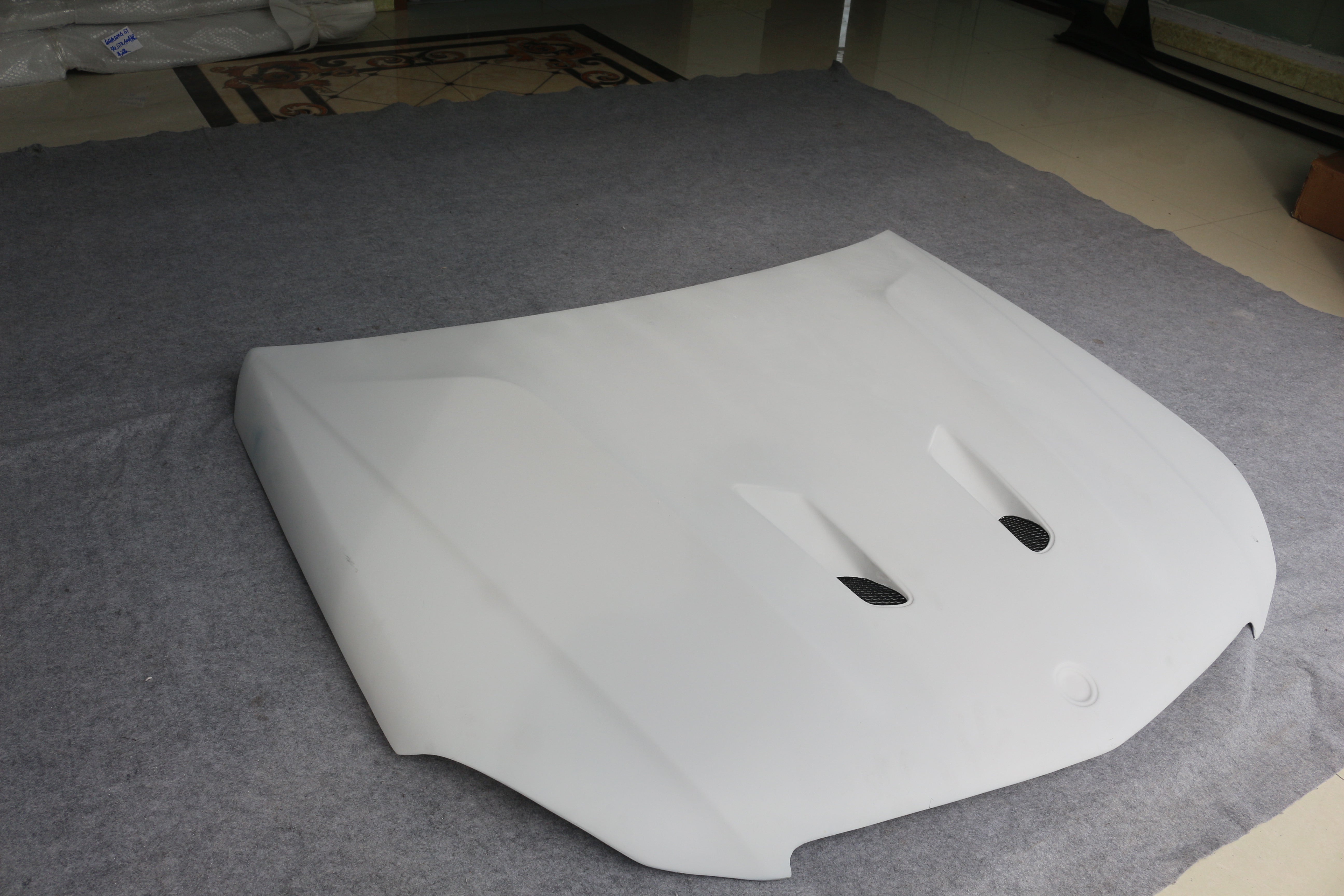  Mercedes Benz C-Class C63 AMG C204 2012 2013 2014 with Aftermarket Parts - Black Series Conversion Style Hood Carbon Fiber / FRP from Aero Republic