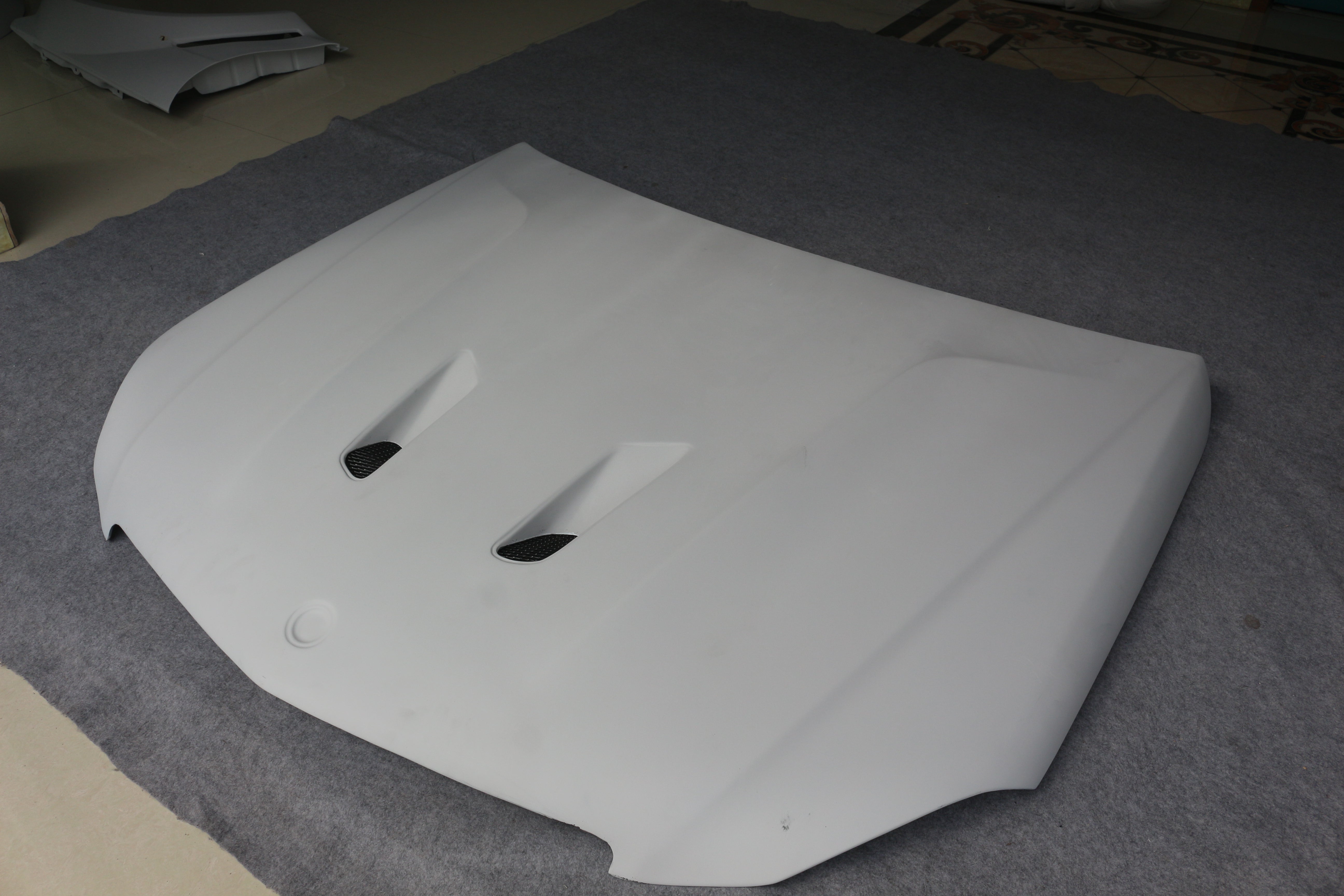  Mercedes Benz C-Class C63 AMG C204 2012 2013 2014 with Aftermarket Parts - Black Series Conversion Style Hood Carbon Fiber / FRP from Aero Republic