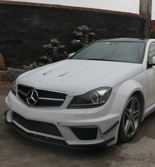  Mercedes Benz C-Class C63 AMG C204 2012 2013 2014 with Aftermarket Parts - Black Series Conversion Style Hood Carbon Fiber / FRP from Aero Republic