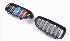 Aero Republic M Colors Blacked Out Front Kidney Grilles for BMW 4 Series 428i 428i xDrive 430i 435i 440i F32 F33 2014-2020 Carbon Fiber/ABS