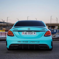 Mercedes Benz C-Class C63S C63 C43 AMG C300 W205 2016 2017 2018 2019 2020 2021 2022 Coupe Convertible (suitable for both pre-facelift and facelift) with Aftermarket Parts - MOD Style Rear Diffuser Carbon Fiber from Aero Republic