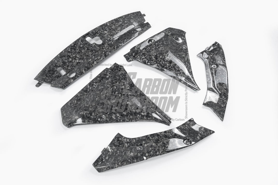 Aero Republic Carbon Fiber Engine Bay Replacement Covers 5 Pcs for Nissan GTR GT-R R35 2008-2023 - Performance SpeedShop
