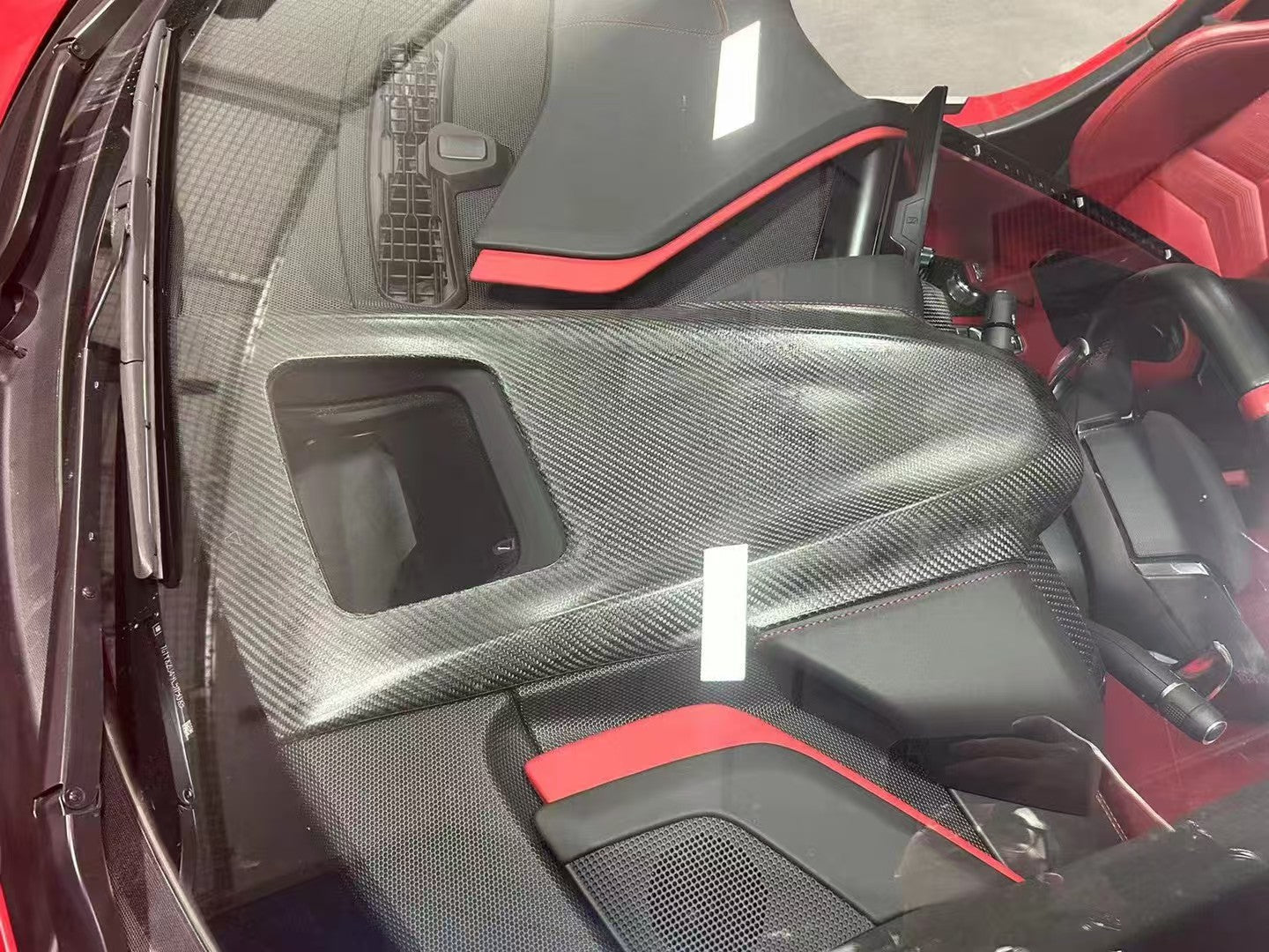 Chevrolet C8 Corvette Base 2020-ON & C8 Corvette Z06 2023-ON & C8 Corvette E-Ray 2024-ON with Aftermarket Parts - Interior Dashboard Hood Coverlay Dry Pre-preg Carbon Fiber from Aero Republic