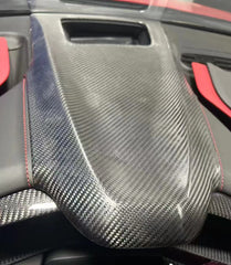 Chevrolet C8 Corvette Base 2020-ON & C8 Corvette Z06 2023-ON & C8 Corvette E-Ray 2024-ON with Aftermarket Parts - Interior Dashboard Hood Coverlay Dry Pre-preg Carbon Fiber from Aero Republic