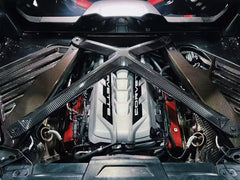 Chevrolet C8 Corvette Base 2020-ON & C8 Corvette Z06 2023-ON & C8 Corvette E-Ray 2024-ON with Aftermarket Parts - X Brace Carbon Fiber from Aero Republic