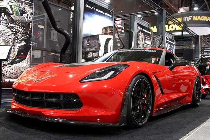 Chevrolet Corvette C7 Base Stingray 2014 2015 2016 2017 2018 2019 with Aftermarket Parts - ZR1 Style Side Skirts Carbon Fiber from Aero Republic