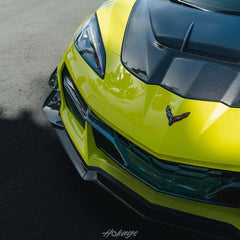 Chevrolet Corvette C8 2020-ON with Aftermarket Parts - Hood Bonnet Carbon Fiber / FRP from Aero Republic