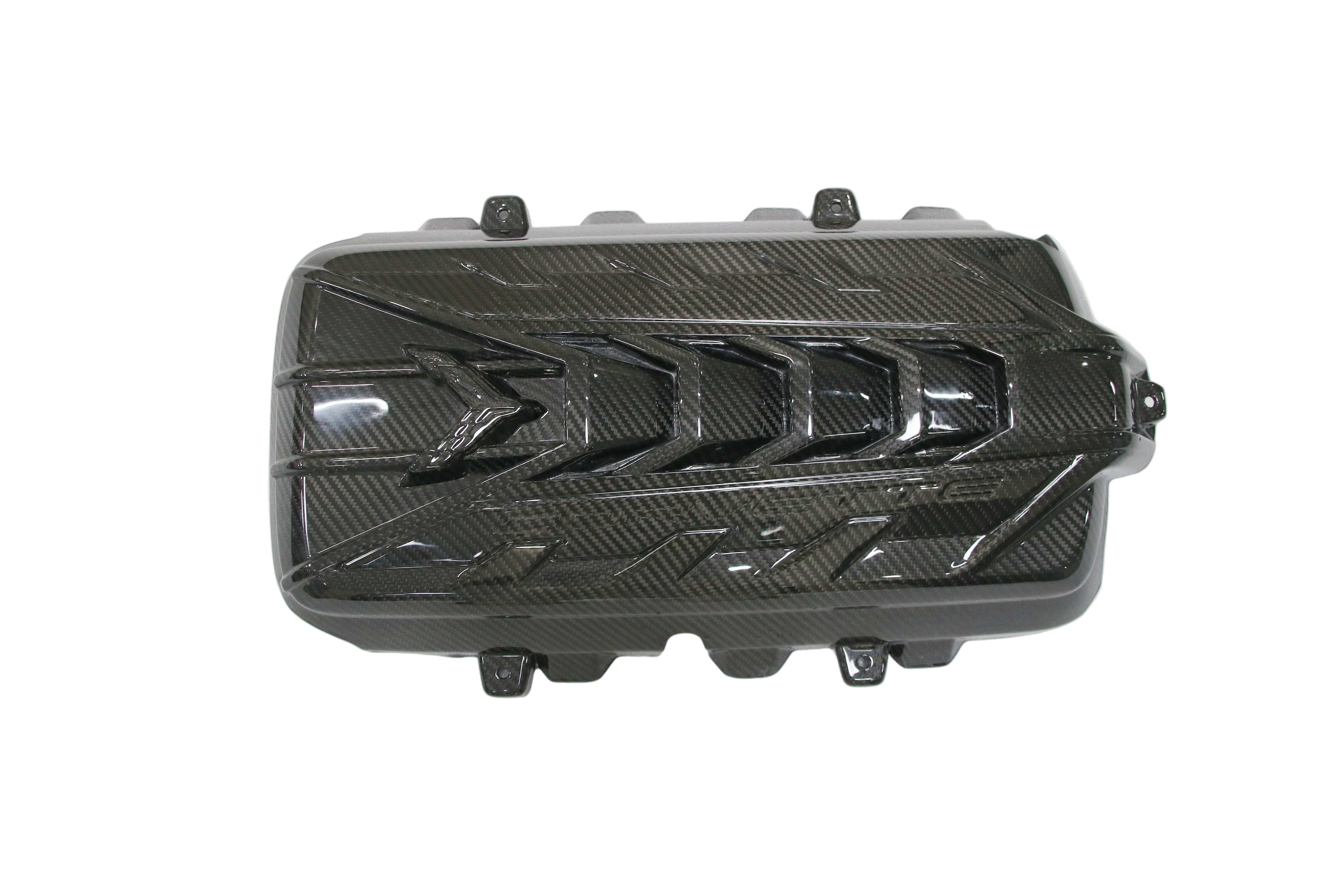 Chevrolet Corvette C8 Base 2020-ON with Aftermarket Parts - V2 Engine Cover Dry Pre-preg Carbon Fiber from Aero Republic