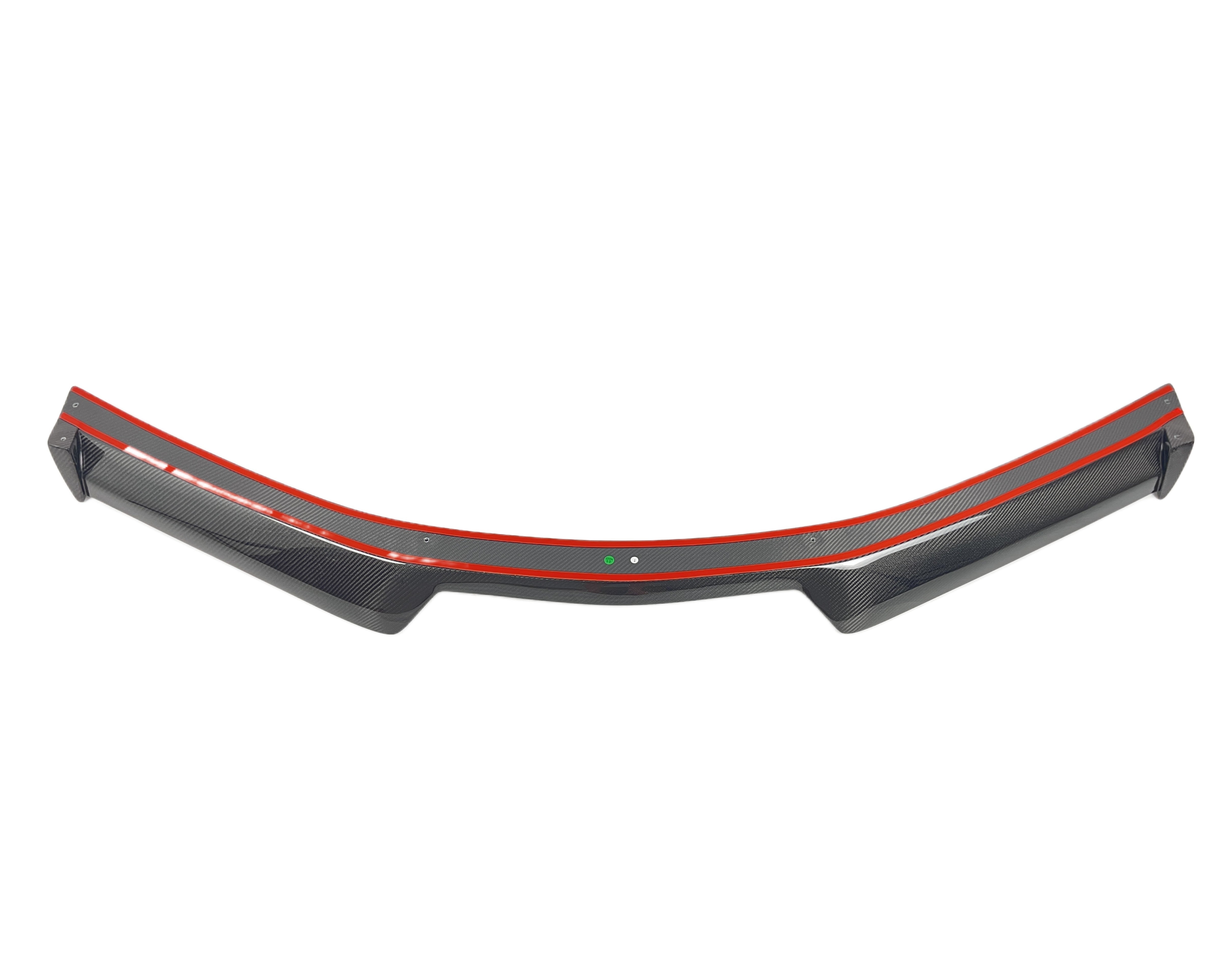 Chevrolet Corvette C8 Base or Z06 2020-ON with Aftermarket Parts - 5V5 V2 Style Rear Spoiler Carbon Fiber from Aero Republic