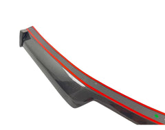 Chevrolet Corvette C8 Base or Z06 2020-ON with Aftermarket Parts - 5V5 V2 Style Rear Spoiler Carbon Fiber from Aero Republic