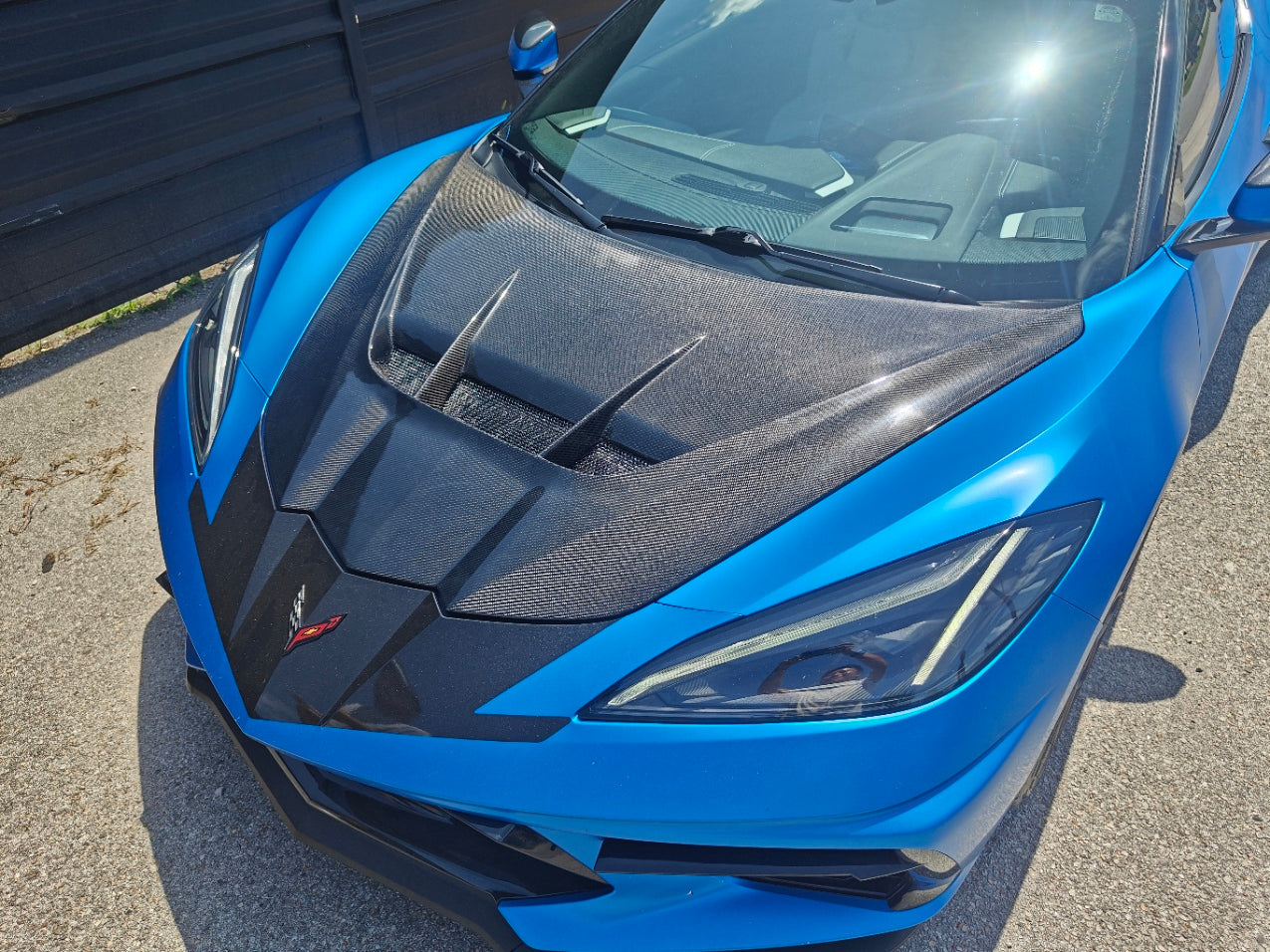 Chevrolet Corvette C8 2020-ON with Aftermarket Parts - Hood Bonnet Carbon Fiber / FRP from Aero Republic