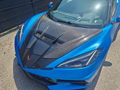 Chevrolet Corvette C8 2020-ON with Aftermarket Parts - Hood Bonnet Carbon Fiber / FRP from Aero Republic