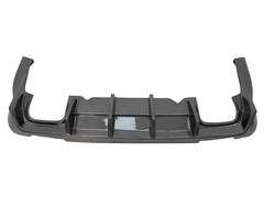 Dodge Challenger Hellcat Redeye T/A Scat Pack 392 SRT R/T SXT SE 2008-2023 (suitable for narrowbody, widebody requires slight modification to corners) with Aero Republic's Aftermarket Parts - Rear Diffuser Big Fin Carbon Fiber. A complete transformation of style and performance.