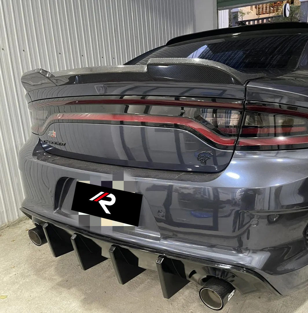 Hellcat Rear Spoiler Dodge Charger GT R/T Daytona Hellcat Aftermarket Parts - Aero Republic ...
