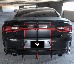 Dodge Charger & 2022 Hellcat, Scat Pack widebody & 2023 Hellcat, Scat Pack widebody with Aftermarket Parts - Rear Diffuser Carbon Fiber from Aero Republic
