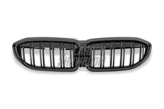 BMW 3 Series M340 330 320 G20 G21 Pre-LCI 2019 2020 2021 2022?with Aftermarket Parts - Dual Slat Front Kidney Grill ABS?from Aero Republic
