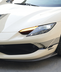 Ferrari 296 GTB GTS 2021-ON with Aftermarket Parts - OEM Replacement Style Front Lip Splitters Carbon Fiber?from Aero Republic