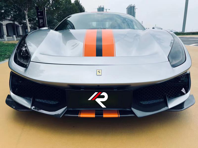 Ferrari 488 GTB & Spider with Aftermarket Parts - 1:1 Pista Style Hood?Pre-preg Carbon Fiber / FRP from Aero Republic