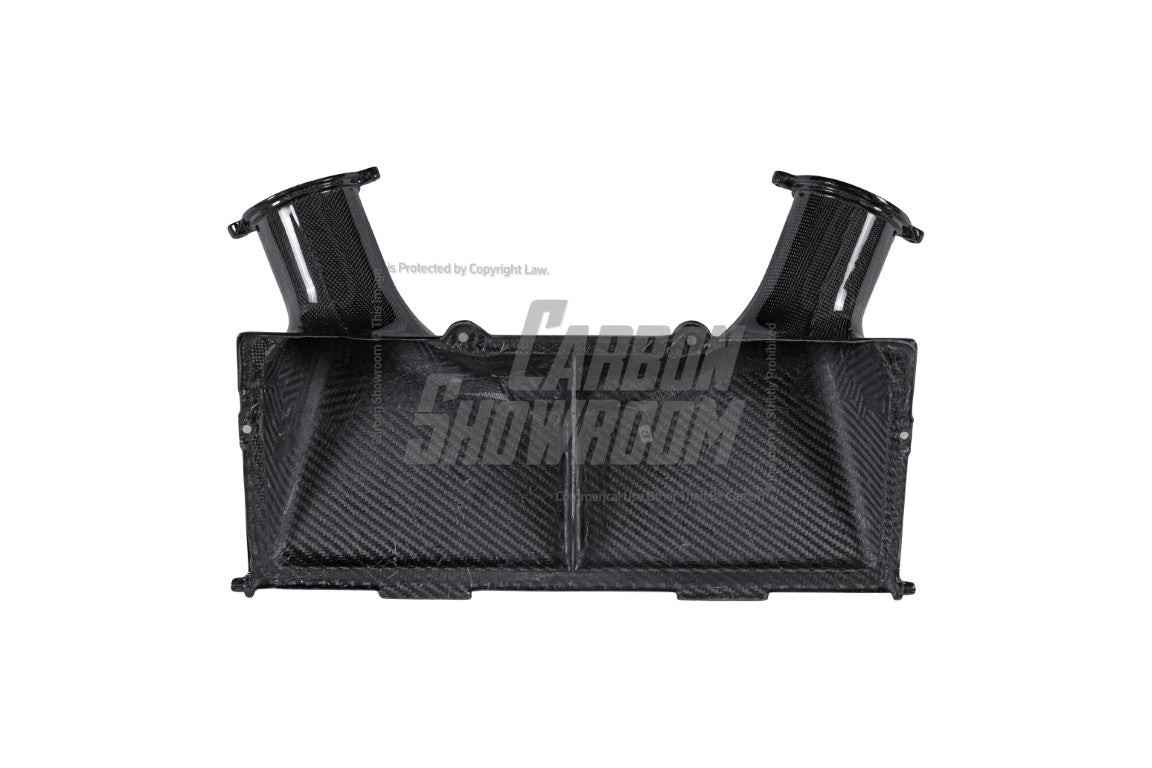 Ferrari 488 GTB & Spider 2016 2017 2018 2019 2020 with Aftermarket Parts - OEM 1:1 Style Replacement Airbox Dry Pre-preg Carbon Fiber from Aero Republic