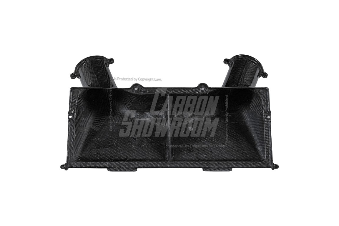 Ferrari 488 GTB & Spider 2016 2017 2018 2019 2020 with Aftermarket Parts - OEM 1:1 Style Replacement Airbox Dry Pre-preg Carbon Fiber from Aero Republic
